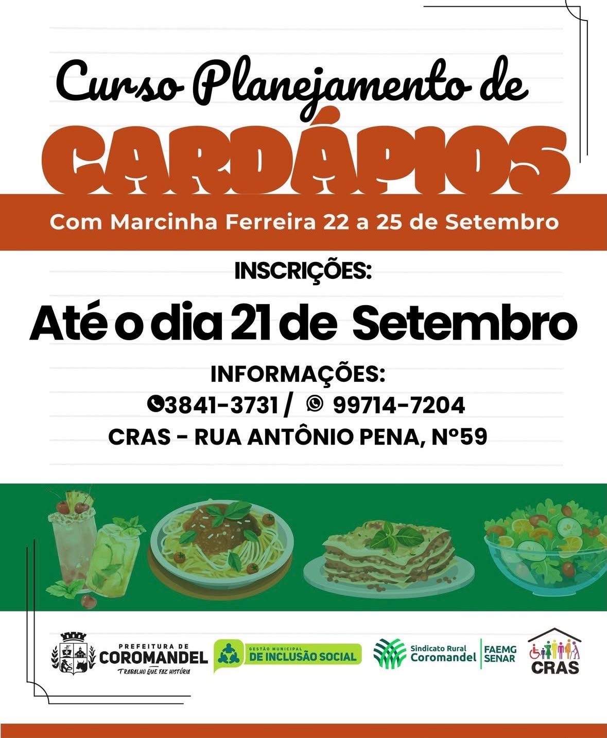 Curso de Planejamento de Cardápios